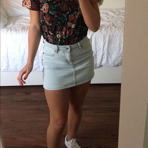 Cute little light wash skirt